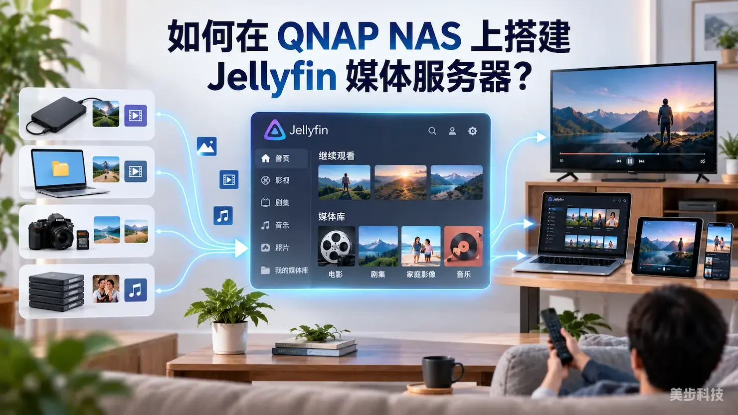 QNAP NAS Jellyfin 媒体服务器搭建指南 | 美步科技